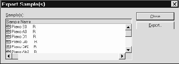 User sample pool      