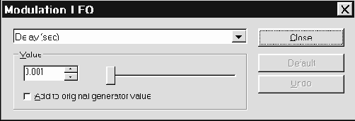 Modulation lfo   