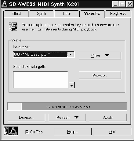 Awe control panel      