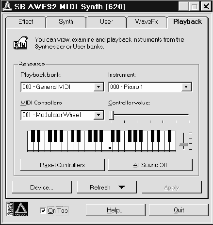 Awe control panel      